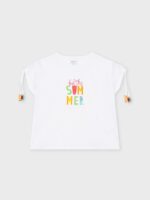 T-shirt Manga Curta Menina