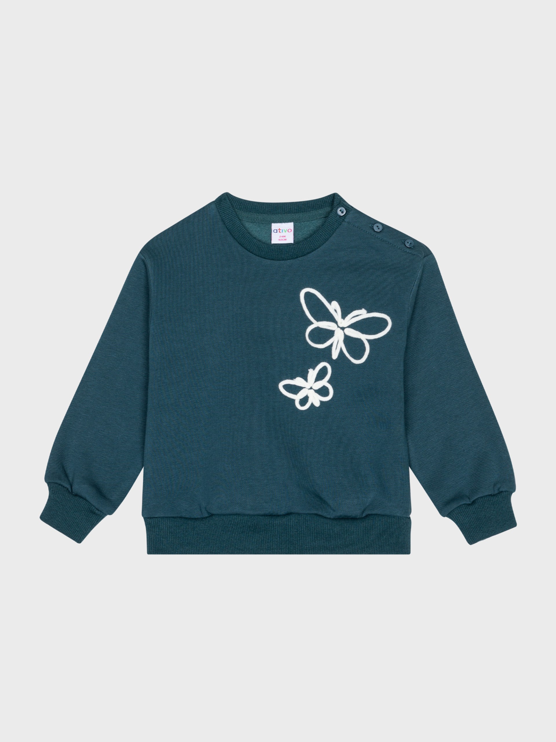 1753961241_67758b0678c5db7221102511f71287e9 Sweat sem capuz Bebé Menina - Image 1